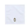 BYFT025016 BYFT Iris Embroidered For You Face Towel 33 x 33 Cm 600 Gsm White 100% Cotton Ramadan Lantern   Arabian Design Gold Thread Set of 01