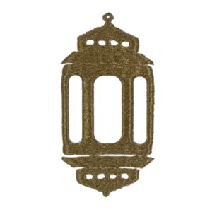 BYFT025018 BYFT Iris Embroidered For You Hand Towel 50 x 80 Cm 600 Gsm White 100% Cotton Ramadan Lantern   Heritage Design Gold Thread Set of 01 A
