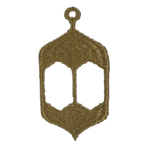 BYFT025022 BYFT Iris Embroidered For You Bath Towel 70 x 140 Cm 600 Gsm White 100% Cotton Ramadan Lantern   Arabian Design Gold Thread Set of 01 A