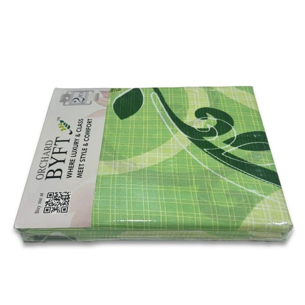 BYFT002768 BYFT Orchard Comfort Green Printed Single Sheet & One Pillowcase 150 x 230 cm Microfiber Set of 1 A