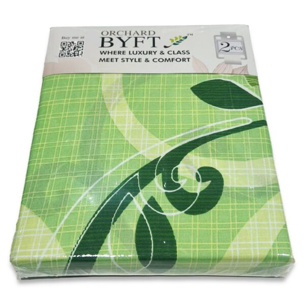 BYFT002768 BYFT Orchard Comfort Green Printed Single Sheet & One Pillowcase 150 x 230 cm Microfiber Set of 1 B