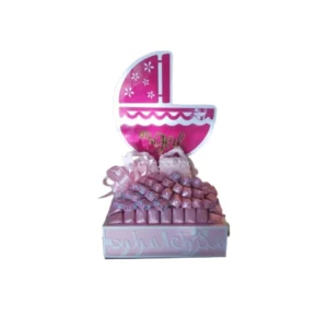 BYFT025122 Baby Stroller “It’s a Girl” Chocolate Tray