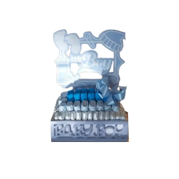 BYFT025123 “It’s a Boy” Chocolate Tray with Baby Motif